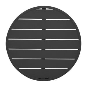 Plateau de Table Rond Aluminium Noir Bolero 580mm - Moderne et Résistant