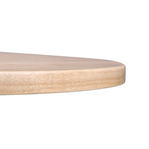 Plateau de Table Rond Bois Naturel 600 mm Bolero DY738 - Essentiel Cuisine professionnelle