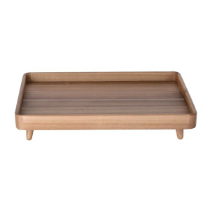 Acacia Footed Tray GN 1/1 Olympia - Aesthetic and Durable