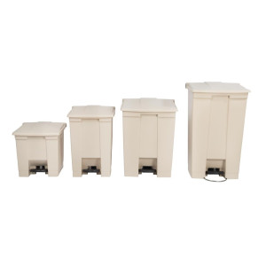 Beige 68 L Rubbermaid Step-On Pedal Bin: Quality and Convenience