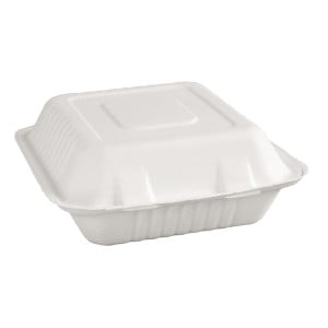 Κομποστοποιήσιμα κουτιά Bagasse 223mm - Παρτίδα των 200, οικολογικά