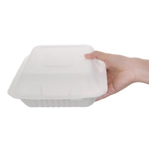 Κομποστοποιήσιμα κουτιά Bagasse 223mm - Παρτίδα των 200, οικολογικά