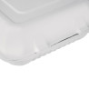 Compostable hinged lid boxes made of Bagasse 236mm - Pack of 200