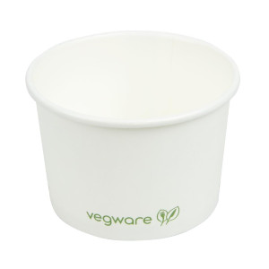 Pots pour Aliments Chauds Compostables 110 m - Lot de 1000 Vegware - Pratiques et Respectueux de l'Environnement