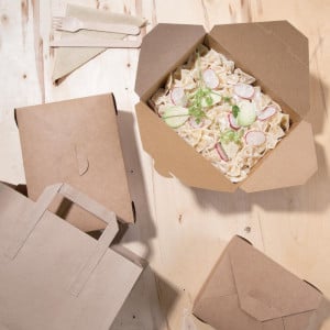 Eco-friendly 197 mm Cardboard Meal Boxes