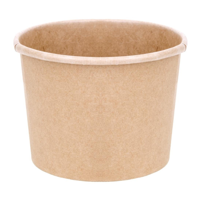 Pots à Soupe 340 ml 98 mm - Lot de 500 en Carton Kraft