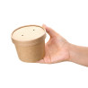 Soup Pots 340 ml 98 mm - Pack of 500 in Kraft Cardboard