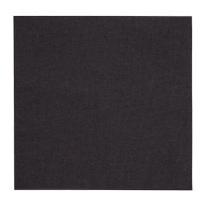 Serviettes 2 Plis Noires 330 mm - Lot de 2000 Snacking Eco-Friendly