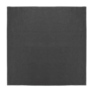 Black Linen Table Napkins 400x400mm - Set of 12: Elegance and Quality Olympia