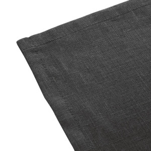 Serviettes de Table en Lin Noir 400x400mm - Lot de 12 : Élégance et Qualité Olympia