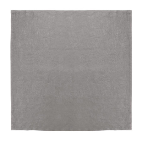 Serviettes de table en lin grises 400 x 400 mm - Lot de 12 - Olympia