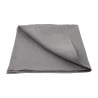 Grey linen table napkins 400 x 400 mm - Set of 12 - Olympia