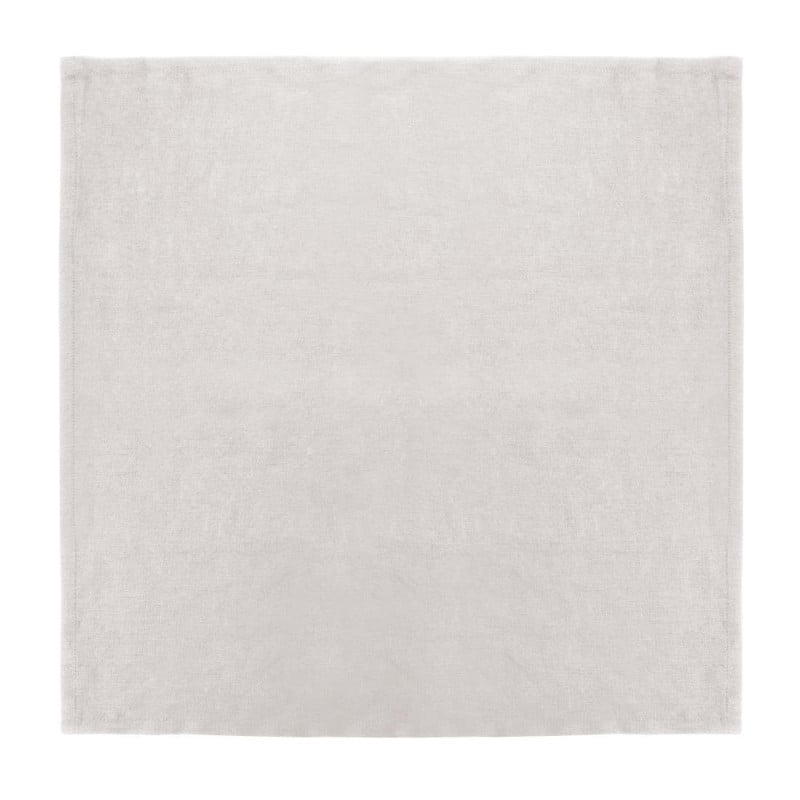 Serviettes en Lin Écrues 400 x 400 mm - Lot de 12 Olympia : Élégance et Qualité