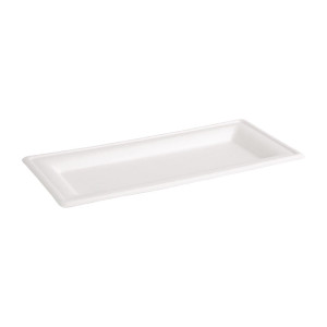 Rectangular Compostable Bagasse Plates 258mm