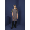 Apron Bib in Washed Grey Cotton: Comfort and Culinary Style