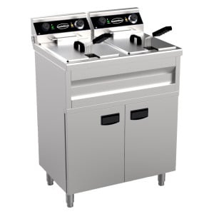 Τηγάνι σε ηλεκτρικό ντουλάπι - 2 x 9 L - CombiSteel