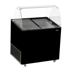 Βιτρίνα με Μαύρο Παγωτό - 6x5 L | CombiSteel: Ιδανική Παρουσίαση και Φύλαξη