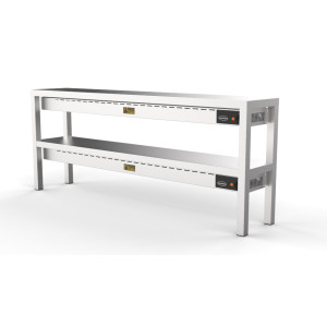 Ράφι Θέρμανσης Κεραμικό 2 Επιπέδων CombiSteel - Μ 2000 x Π 300 mm