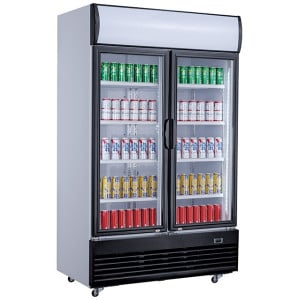 Ντουλάπα Ποτών - 2 Γυάλινες Πόρτες - 800 L - CombiSteel