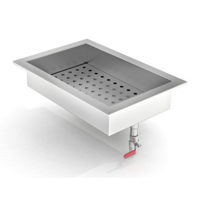 Ενσωματωμένος Κάδος Θρυμματισμένου Πάγου - GN 1/1 - CombiSteel