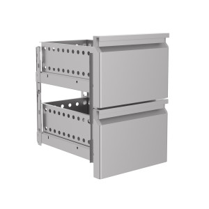 Bloc 2 Tiroirs GN pour Table Réfrigérée - CombiSteel