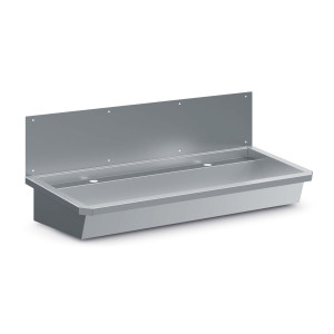 Νεροχύτης Inox με Βαλβίδα Αποστράγγισης και Καπάκι Αντι-πιτσιλίσματος - Μ 1200 x Π 468 mm - CombiSteel