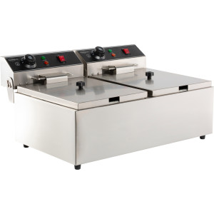 Ηλεκτρική Φριτέζα Επιτραπέζια - 2 x 6 L - CombiSteel