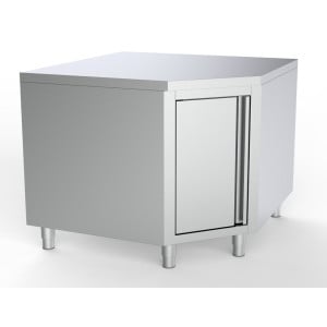 Meuble Inox Bas Angulaire - L 1000 x P 600 mm - CombiSteel