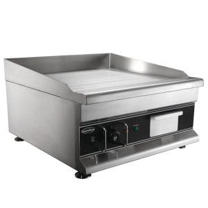 Plancha Électrique Lisse en Chrome