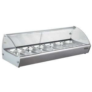 Vitrine Chauffante à Poser - 6 GN 1/3 - CombiSteel