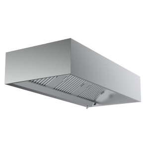 Hotte Cubique avec Led - Profondeur 950 - 1600 mm - CombiSteel