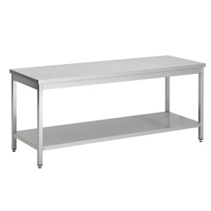 Τραπέζι Inox με Ράφι - L 800 x P 700 mm - CombiSteel
