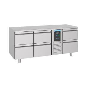 Table Réfrigérée Positive GN 1/1 à 6 Tiroirs - 474 L - CombiSteel