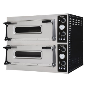 Φούρνος Πίτσας με 2 Θάλαμους - 2 x 4 Πίτσες - 400 V - CombiSteel