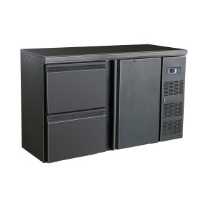 Arrière-Bar Réfrigéré à 1 Porte et 2 Tiroirs - 350 L - CombiSteel
