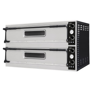 Φούρνος Πίτσας με 2 Θάλαμους - 2 x 3 Πίτσες - 400 V - CombiSteel