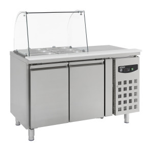 Refrigerated Saladette with 2 Doors - 2 GN 1/1 - CombiSteel
