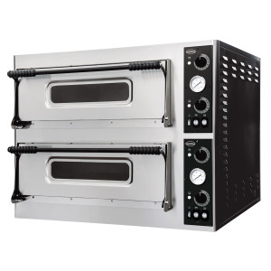 Φούρνος Πίτσας με 2 Θάλαμους - 2 x 4 Πίτσες - 400 V - CombiSteel