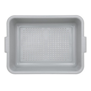 Perforated Food Tray in Polypropylene - Gray - Vogue