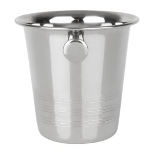 Stainless Steel Ice Bucket with Handles and Grooves - 1050 ml - Olympia