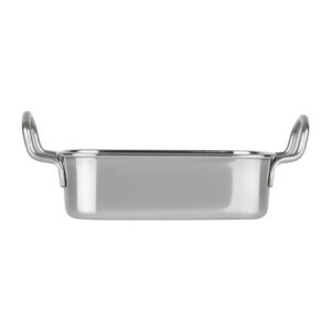 Stainless Steel Rectangular Serving Platter - 140 x 90 mm - Olympia