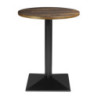 Round Table Dark Wood Effect - ⌀ 60 cm - Bolero