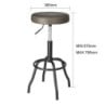 Brooklyn Mocha PU Bar Stool - Bolero