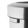 Brushed Steel D Bin with Open Lid - 86 L - Bolero