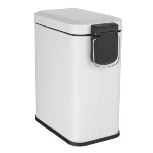 Slim White Bathroom Bin - 5 L - Jantex