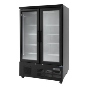 2-Door Refrigerated Display - 744 L - Positive Black - Polar