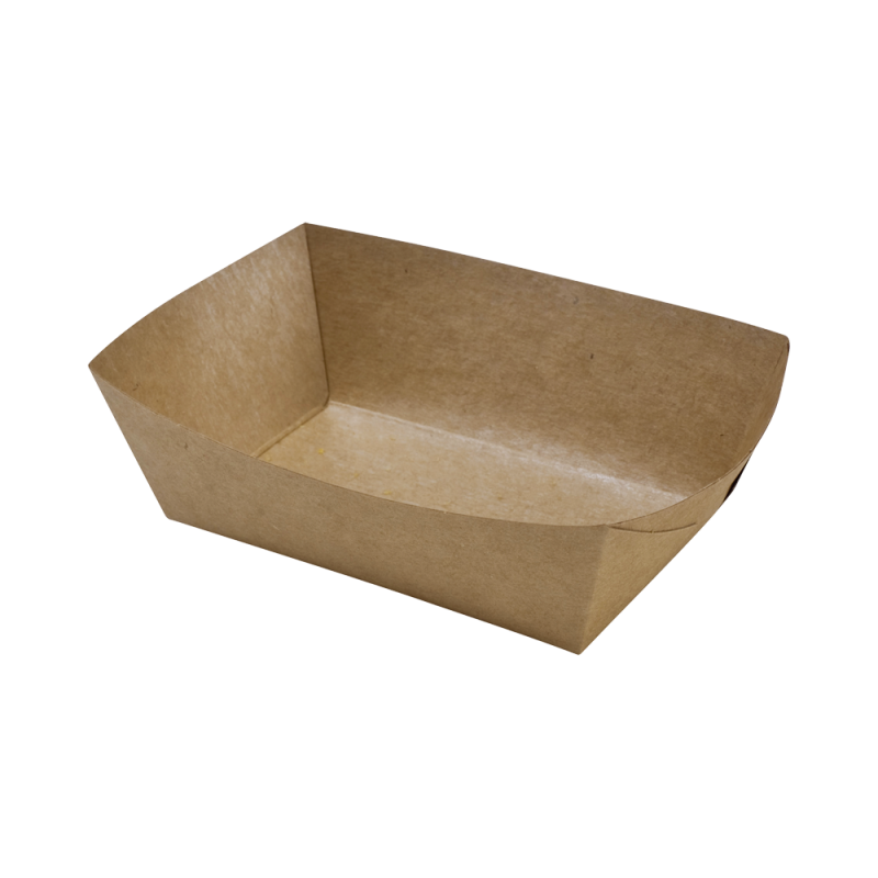 Kraft French Fry Tray - 135 x 85 mm - Pack of 250 - FourniResto