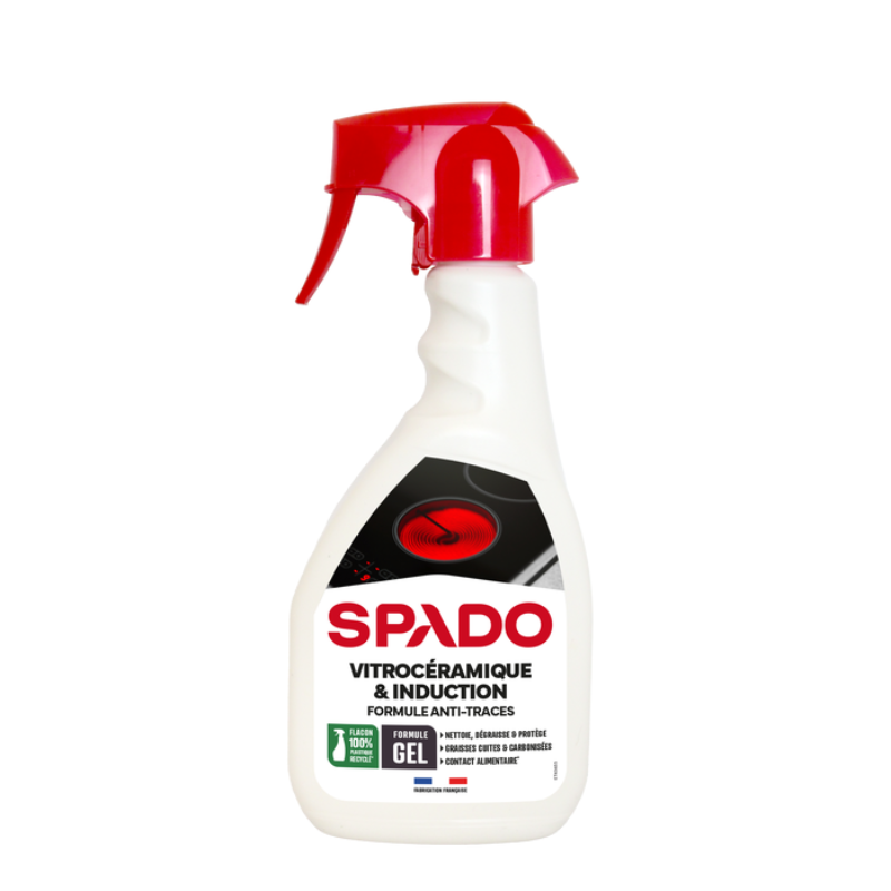 Spray Gel Cleaner for Vitroceramic and Induction - 500 ml - SPADO Spray Gel Cleaner for Vitroceramic and Induction - 500 ml - SPADO