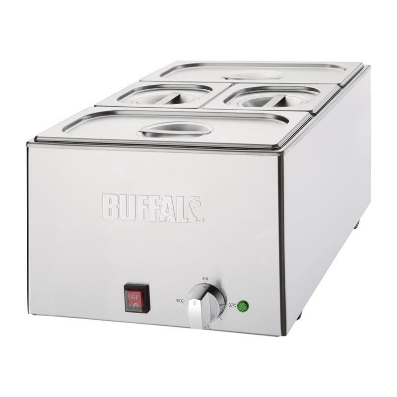 Bain-Marie Με Δοχεία - 2 x GN 1/3 και 2 x GN 1/6 - Buffalo Bain-Marie Με Δοχεία - 2 x GN 1/3 και 2 x GN 1/6 - Buffalo