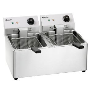 Επαγγελματική ηλεκτρική φριτέζα SNACK IV 2x8 L